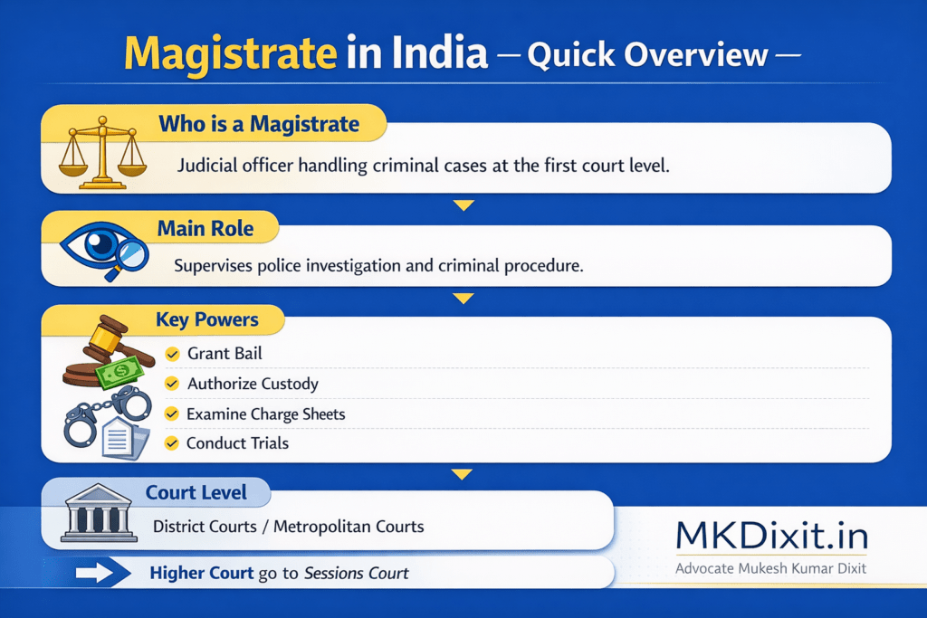 Who Is a Magistrate in India? Meaning, Powers, Duties & Types Explained